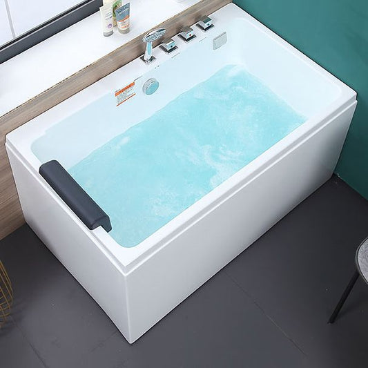 Soaking Bathtub Antique Finish Rectangular Back to Wall Bath Clearhalo 'Bathroom Remodel & Bathroom Fixtures' 'Bathtubs' 'Home Improvement' 'home_improvement' 'home_improvement_bathtubs' 'Showers & Bathtubs' 1200x1200_92d365f5-fb14-4325-a1fd-5687297484ec