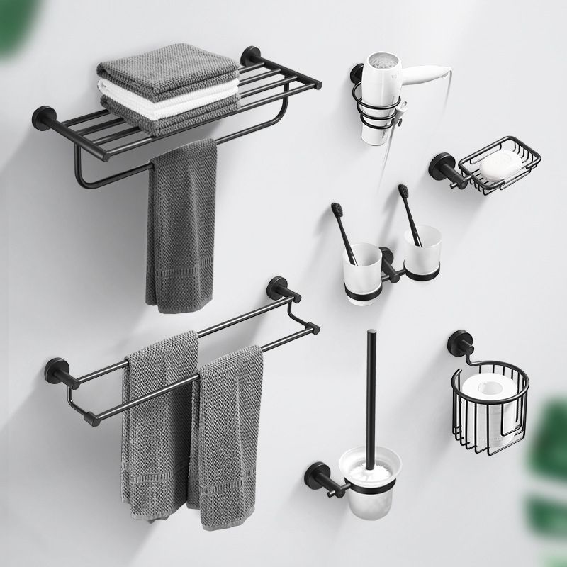 Traditional Stainless Steel Bath Hardware Set Bathroom Accessory Kit Clearhalo 'Bathroom Hardware Sets' 'Bathroom Hardware' 'Bathroom Remodel & Bathroom Fixtures' 'bathroom_hardware_sets' 'Home Improvement' 'home_improvement' 'home_improvement_bathroom_hardware_sets' 1200x1200_92eb2ff7-2457-4579-ab75-1989e564fa05