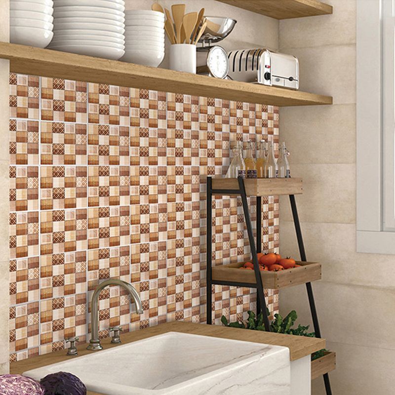 Mosaic Tile Wallpaper PVC Waterproof Peel & Stick Mosaic Tile Clearhalo 'Flooring 'Home Improvement' 'home_improvement' 'home_improvement_peel_stick_blacksplash' 'Peel & Stick Backsplash Tile' 'peel_stick_blacksplash' 'Walls & Ceilings' Walls and Ceiling' 1200x1200_92f667a7-2824-4470-b3a8-64f520f49eb3