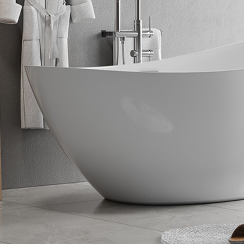 Contemporary Freestanding Soaking Bathtub Oval Slipper Acrylic Bathtub Clearhalo 'Bathroom Remodel & Bathroom Fixtures' 'Bathtubs' 'Home Improvement' 'home_improvement' 'home_improvement_bathtubs' 'Showers & Bathtubs' 1200x1200_92fcf23f-dacb-49bb-9d9b-fdff0fbf9b30