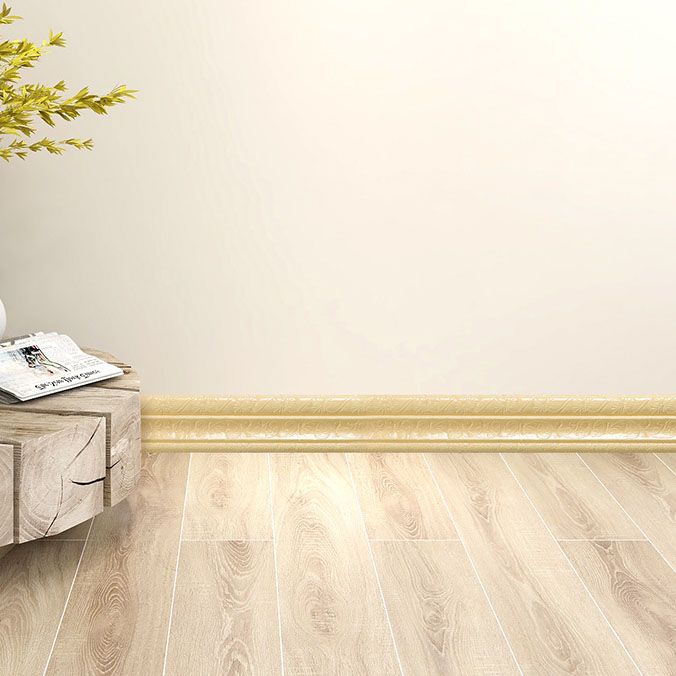 Modern PVC Baseboard Smooth Baseboard 3D Living Room Set of 1 Clearhalo 'Flooring 'Home Improvement' 'home_improvement' 'home_improvement_wall_paneling' 'Wall Paneling' 'wall_paneling' 'Walls & Ceilings' Walls and Ceiling' 1200x1200_9352414f-f645-483f-8d5d-843e87b70259