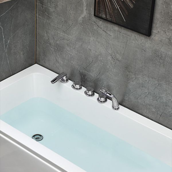 Modern Rectangular Bath Stand Acrylic Alone Soaking White Bathtub Clearhalo 'Bathroom Remodel & Bathroom Fixtures' 'Bathtubs' 'Home Improvement' 'home_improvement' 'home_improvement_bathtubs' 'Showers & Bathtubs' 1200x1200_939691af-9352-430f-b5d9-c058328ec54f