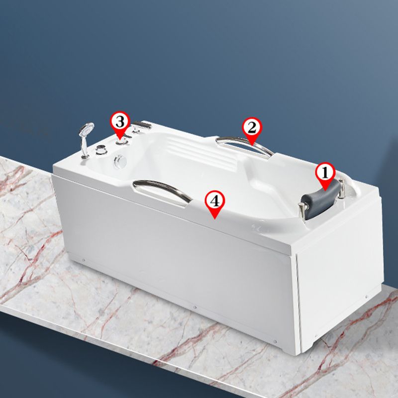 Modern with Faucet Bathtub Bathroom Soaking Rectangular Bath Tub Clearhalo 'Bathroom Remodel & Bathroom Fixtures' 'Bathtubs' 'Home Improvement' 'home_improvement' 'home_improvement_bathtubs' 'Showers & Bathtubs' 1200x1200_93c6fe4d-194a-4fe6-9ad4-fb94894ea43d