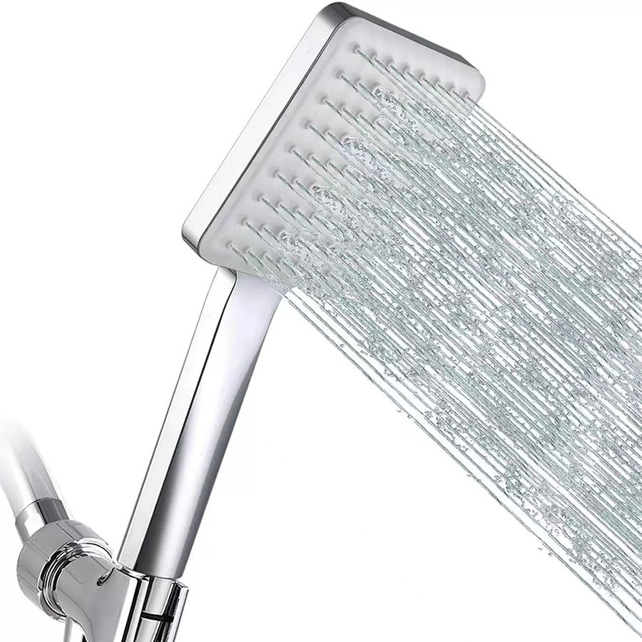 Square Modern Handheld Shower Head Leak Resistant Wall-Mount Showerhead Clearhalo 'Bathroom Remodel & Bathroom Fixtures' 'Home Improvement' 'home_improvement' 'home_improvement_shower_heads' 'Shower Heads' 'shower_heads' 'Showers & Bathtubs Plumbing' 'Showers & Bathtubs' 1200x1200_93efa28f-03f5-45cd-8380-2d1655d2d16d