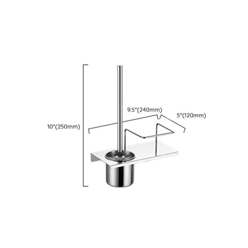 Modern Stainless Steel Bath Shelf Paper Holder Bathroom Accessory Kit Clearhalo 'Bathroom Hardware Sets' 'Bathroom Hardware' 'Bathroom Remodel & Bathroom Fixtures' 'bathroom_hardware_sets' 'Home Improvement' 'home_improvement' 'home_improvement_bathroom_hardware_sets' 1200x1200_93f681cf-c20e-42fb-ba3f-a9377855a929