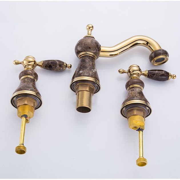 Widespread Bathroom Faucet Low Arc 3 Holes Lever Handles Faucet Clearhalo 'bathroom_sink_faucets' 'Conjunta de Baño y Conjunta de Grifo' 'Coronamiento de Baño y Dispositivo de Baño' 'Grifo del lavabo del baño' 'Hogar' 'home_improvement' 'home_improvement_bathroom_sink_faucets' 'Mejoras para el hogar' 1200x1200_93fc14b4-b8d0-4937-9713-ec2f6ba6748d