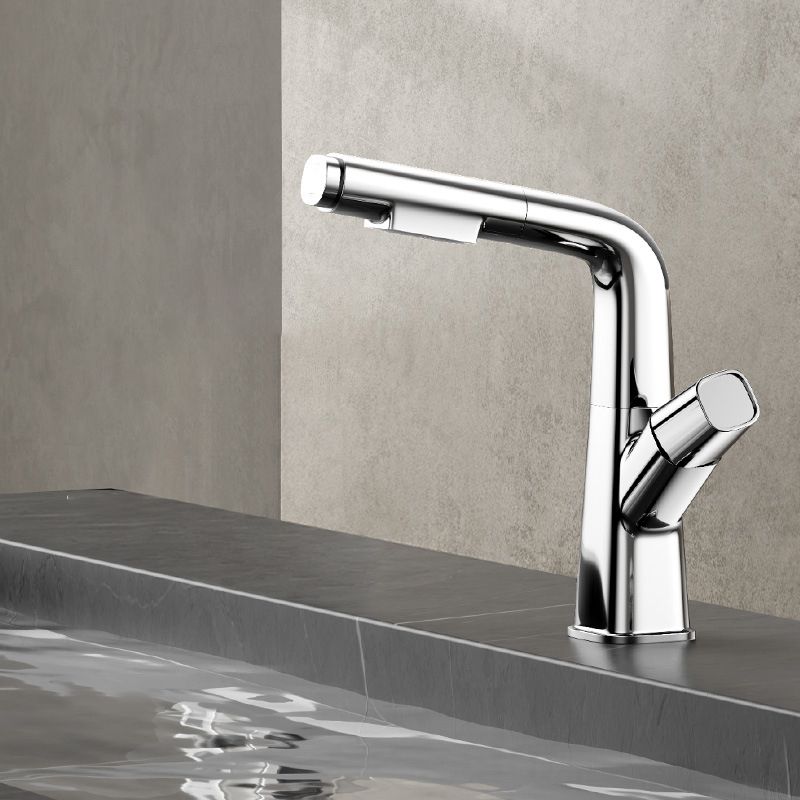1 Handles Contemporary Vessel Sink Faucet 1 Hole Faucet for Bathroom Clearhalo 'Bathroom Remodel & Bathroom Fixtures' 'Bathroom Sink Faucets' 'Bathroom Sinks & Faucet Components' 'bathroom_sink_faucets' 'Home Improvement' 'home_improvement' 'home_improvement_bathroom_sink_faucets' 1200x1200_94177a03-1088-49a5-a6f6-0d873cb79053