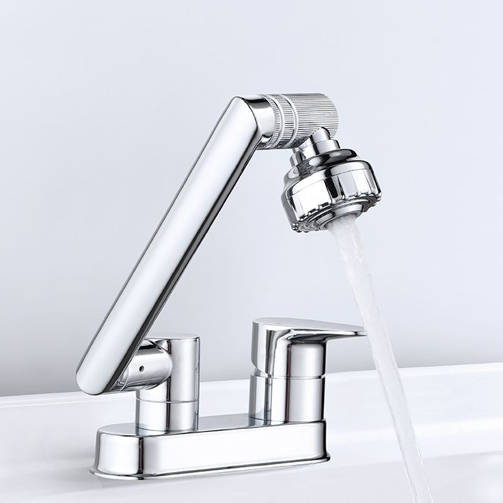 Modern 1-Handle Bathroom Sink Faucet 2 Hole Centerset Lavatory Faucet Clearhalo 'Bathroom Remodel & Bathroom Fixtures' 'Bathroom Sink Faucets' 'Bathroom Sinks & Faucet Components' 'bathroom_sink_faucets' 'Home Improvement' 'home_improvement' 'home_improvement_bathroom_sink_faucets' 1200x1200_944dea67-5845-490a-a9f6-9162c694901f