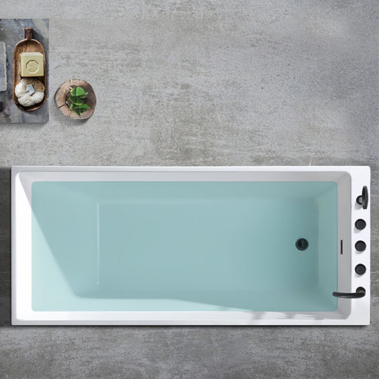 Rectangular Back to Wall Bathtub Bathroom Acrylic Soaking Bath Tub Clearhalo 'Bathroom Remodel & Bathroom Fixtures' 'Bathtubs' 'Home Improvement' 'home_improvement' 'home_improvement_bathtubs' 'Showers & Bathtubs' 1200x1200_947e360b-ba5b-4cf7-baac-7b0e83f14f45