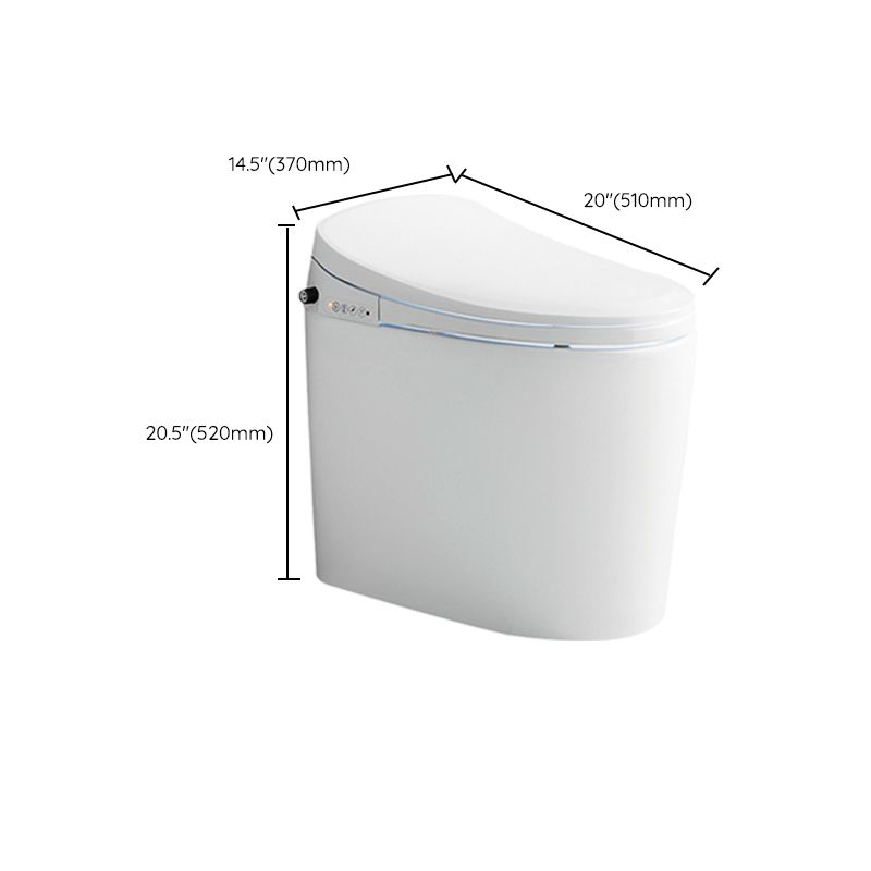 Elongated White Bidet 20.47" H One-Piece Smart Toilet Bidet with Dryer Clearhalo 'Bathroom Remodel & Bathroom Fixtures' 'Bidets' 'Home Improvement' 'home_improvement' 'home_improvement_bidets' 'Toilets & Bidets' 1200x1200_948de4a3-97ca-4826-ad1c-b70f2c4eddf6