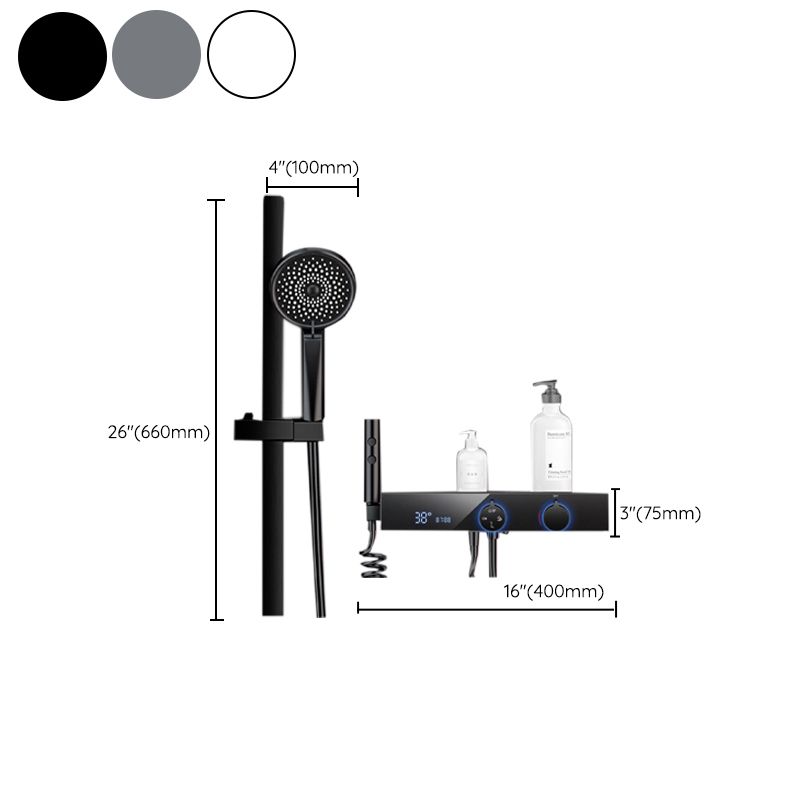 Shower System Rain Shower Head Massage/Jet Handheld Shower Trim Clearhalo 'Bathroom Remodel & Bathroom Fixtures' 'Home Improvement' 'home_improvement' 'home_improvement_shower_faucets' 'Shower Faucets & Systems' 'shower_faucets' 'Showers & Bathtubs Plumbing' 'Showers & Bathtubs' 1200x1200_94e3e466-64ac-4dfc-bcec-7eea74c4712e