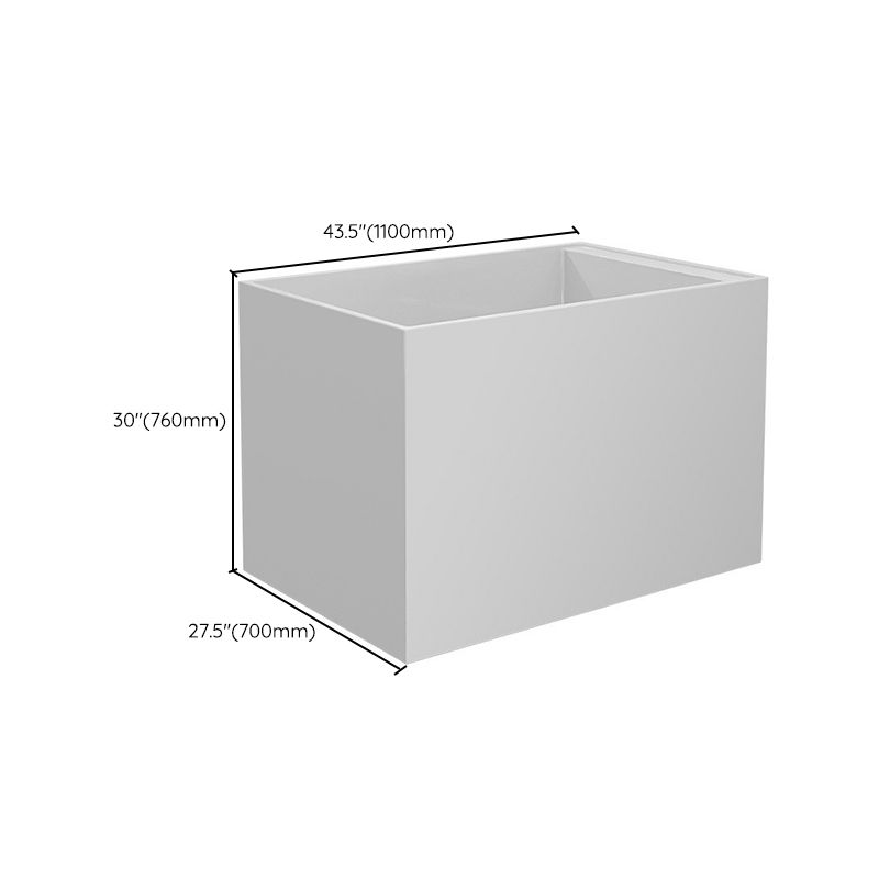 Back to Wall Freestanding Bathtub Modern Rectangular Acrylic Bathtub Clearhalo 'Bathroom Remodel & Bathroom Fixtures' 'Bathtubs' 'Home Improvement' 'home_improvement' 'home_improvement_bathtubs' 'Showers & Bathtubs' 1200x1200_951a51f6-2ee8-4c29-82fd-8ae2cec41e4d