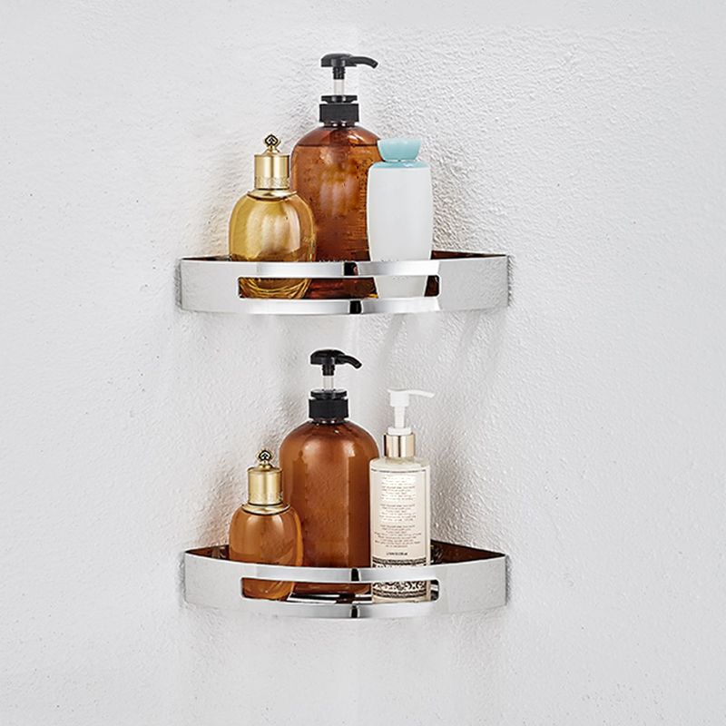 Polished Chrome Modern Bathroom Accessory Set Stainless Steel Triangle Bath Shelf Clearhalo 'Bathroom Hardware Sets' 'Bathroom Hardware' 'Bathroom Remodel & Bathroom Fixtures' 'bathroom_hardware_sets' 'Home Improvement' 'home_improvement' 'home_improvement_bathroom_hardware_sets' 1200x1200_9582ccf9-4ed4-4a62-9389-1c2a5c7b906e