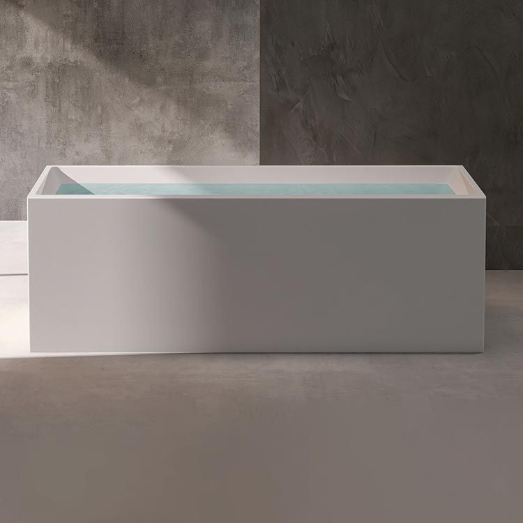 Modern Rectangular Bath Tub Acrylic Freestanding Bathtub for Home Clearhalo 'Bathroom Remodel & Bathroom Fixtures' 'Bathtubs' 'Home Improvement' 'home_improvement' 'home_improvement_bathtubs' 'Showers & Bathtubs' 1200x1200_95b9a42b-b02a-4c4f-b6a5-82e181d30f8a