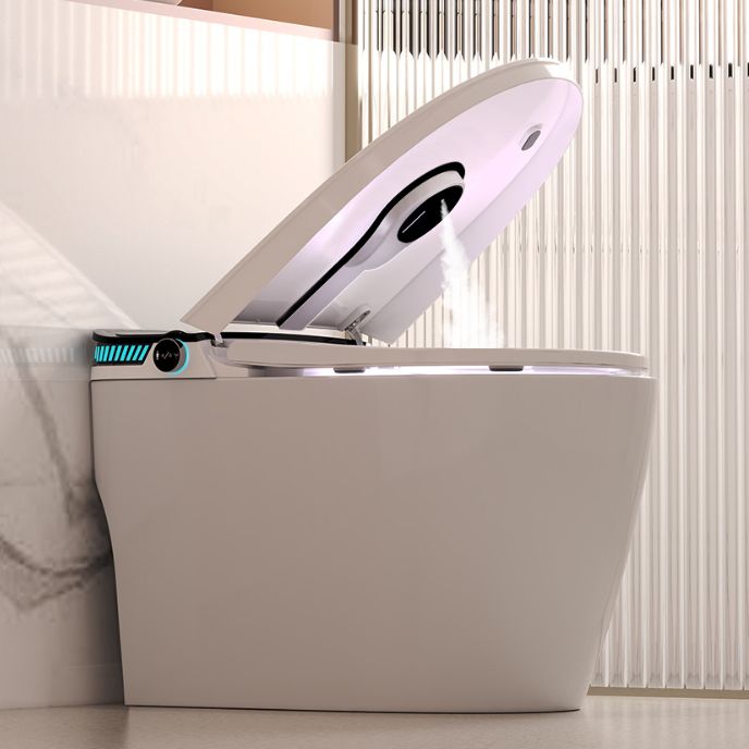 Elongated Ceramic Smart Bidet Toilet Seat with Heated Seat - 16.7" W Clearhalo 'Bathroom Remodel & Bathroom Fixtures' 'Bidets' 'Home Improvement' 'home_improvement' 'home_improvement_bidets' 'Toilets & Bidets' 1200x1200_95dfa63b-246a-436f-a7e6-51deda732bfc