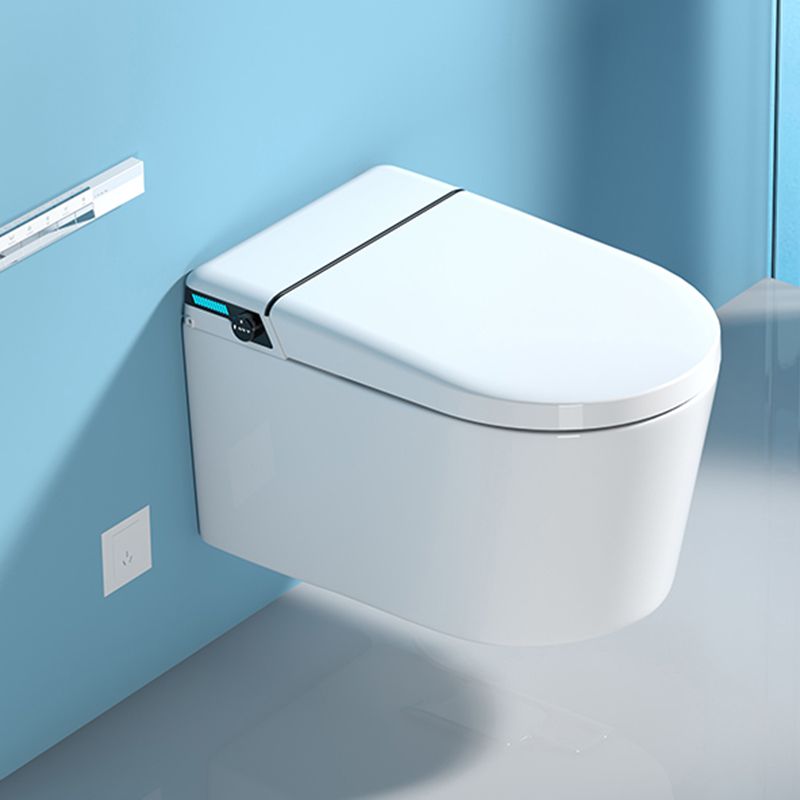 White All-In-One Smart Bidet with Tank 15" Wide Wall Mount Bidet Clearhalo 'Bathroom Remodel & Bathroom Fixtures' 'Bidets' 'Home Improvement' 'home_improvement' 'home_improvement_bidets' 'Toilets & Bidets' 1200x1200_95f1e6f9-8273-4f99-a4f4-ca032d4972cf