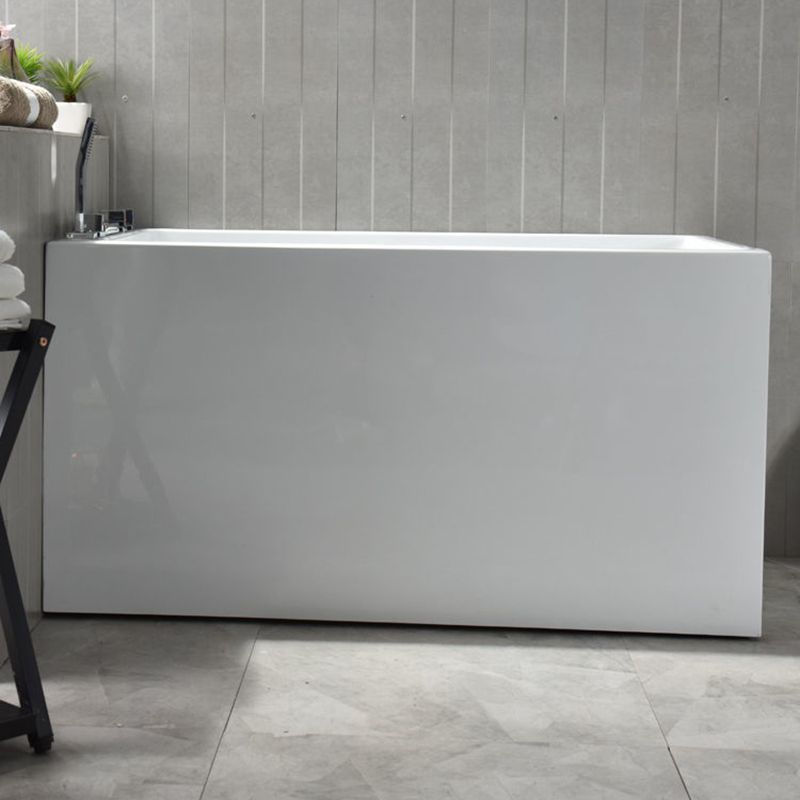 Acrylic Soaking Bathtub Antique Finish Rectangular Bathtub (Shelf not Included) Clearhalo 'Bathroom Remodel & Bathroom Fixtures' 'Bathtubs' 'Home Improvement' 'home_improvement' 'home_improvement_bathtubs' 'Showers & Bathtubs' 1200x1200_96445df0-119e-43cd-9893-53932d3948c6