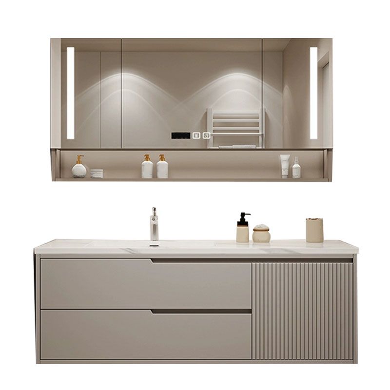 Wall Mount Mirror Included Bathroom Sink Vanity with Single Sink Clearhalo 'Bathroom Remodel & Bathroom Fixtures' 'Bathroom Vanities' 'bathroom_vanities' 'Home Improvement' 'home_improvement' 'home_improvement_bathroom_vanities' 1200x1200_96960ee1-aac7-4ffc-9028-099f49ab379d