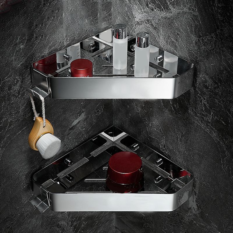 Contemporary Stainless Steel Bath Shelf 2-Piece Bathroom Accessory Set Clearhalo 'Bathroom Hardware Sets' 'Bathroom Hardware' 'Bathroom Remodel & Bathroom Fixtures' 'bathroom_hardware_sets' 'Home Improvement' 'home_improvement' 'home_improvement_bathroom_hardware_sets' 1200x1200_96a562bc-f63c-4aa8-9b76-006a2d031a28