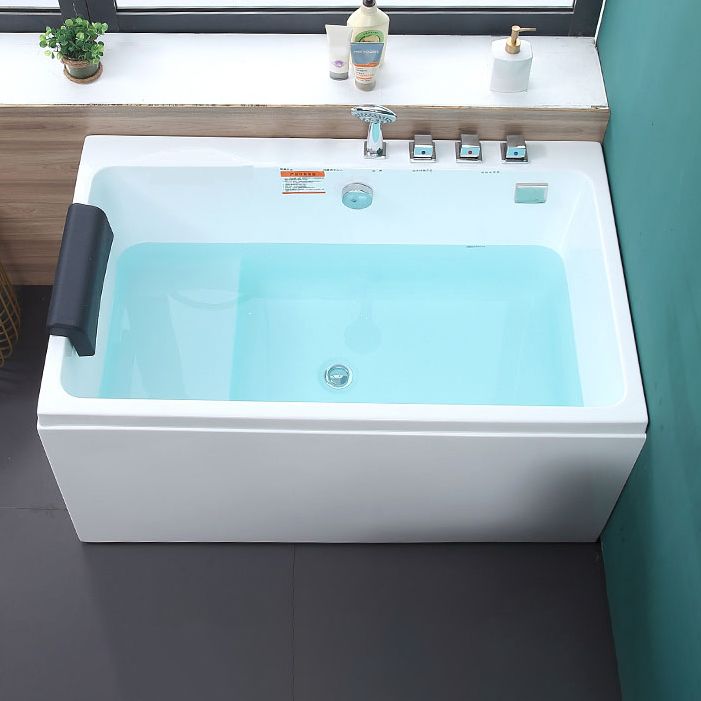 Soaking Bathtub Antique Finish Rectangular Back to Wall Bath Clearhalo 'Bathroom Remodel & Bathroom Fixtures' 'Bathtubs' 'Home Improvement' 'home_improvement' 'home_improvement_bathtubs' 'Showers & Bathtubs' 1200x1200_96be16ae-0a4f-4a08-945a-acdea0615202