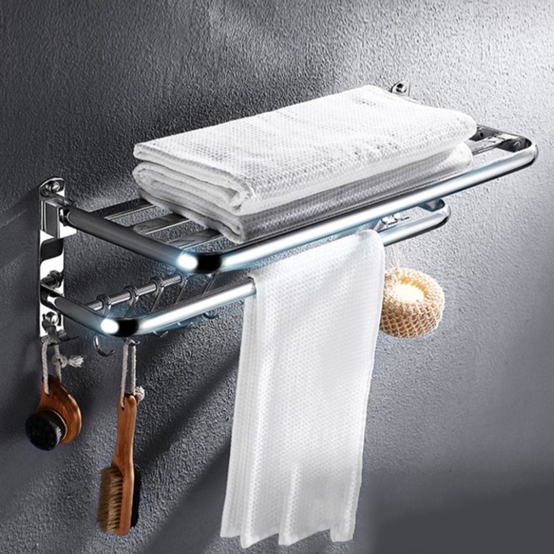 Modern Stainless Steel Bath Shelf Paper Holder Bathroom Accessory Kit Clearhalo 'Bathroom Hardware Sets' 'Bathroom Hardware' 'Bathroom Remodel & Bathroom Fixtures' 'bathroom_hardware_sets' 'Home Improvement' 'home_improvement' 'home_improvement_bathroom_hardware_sets' 1200x1200_96d59cef-c24b-475a-9f6d-a0f434f68f77