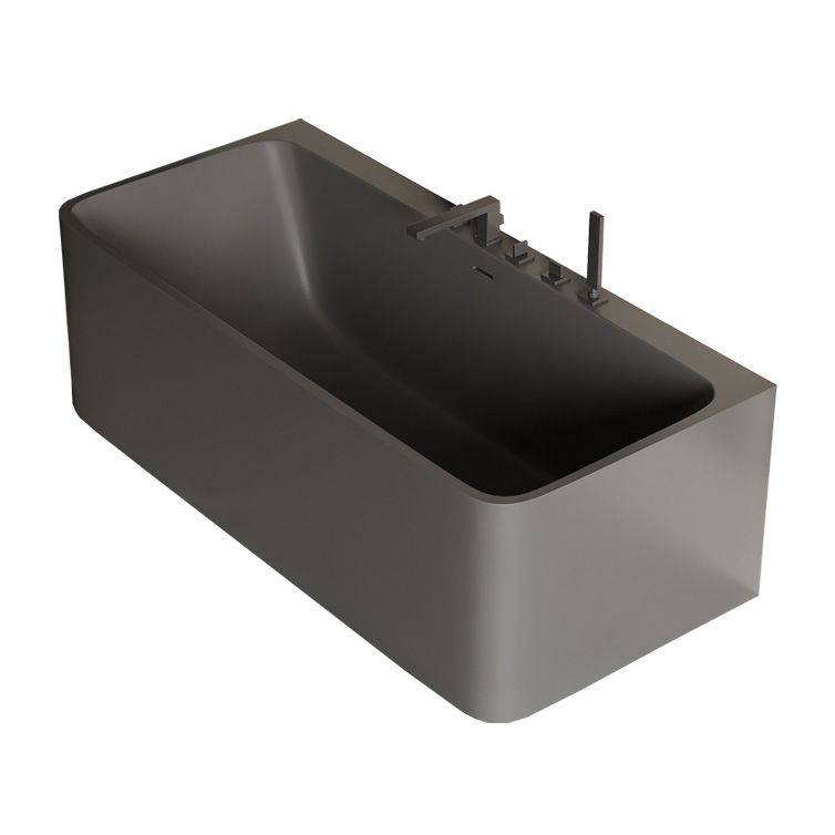 Antique Finish Rectangular Soaking Bathtub Back to Wall Modern Bath Tub Clearhalo 'Bathroom Remodel & Bathroom Fixtures' 'Bathtubs' 'Home Improvement' 'home_improvement' 'home_improvement_bathtubs' 'Showers & Bathtubs' 1200x1200_96e73438-daa4-4d4f-b98c-8637c9bb997a