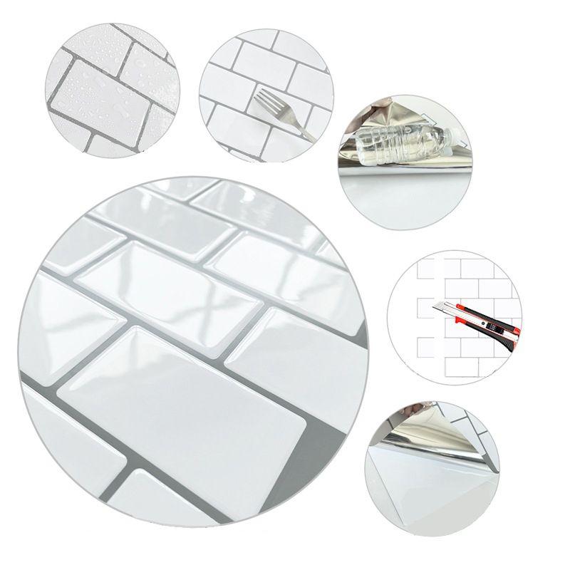 Modern Peel and Stick Tiles PVC Subway Tile Peel and Stick Wall Tile for Bathroom Clearhalo 'Flooring 'Home Improvement' 'home_improvement' 'home_improvement_peel_stick_blacksplash' 'Peel & Stick Backsplash Tile' 'peel_stick_blacksplash' 'Walls & Ceilings' Walls and Ceiling' 1200x1200_96ebb8fd-d6f7-4c42-9067-2f2fabf79ffb