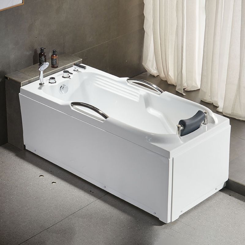 Modern with Faucet Bathtub Bathroom Soaking Rectangular Bath Tub Clearhalo 'Bathroom Remodel & Bathroom Fixtures' 'Bathtubs' 'Home Improvement' 'home_improvement' 'home_improvement_bathtubs' 'Showers & Bathtubs' 1200x1200_97403419-9131-45e0-9f41-11bbfaa5345f