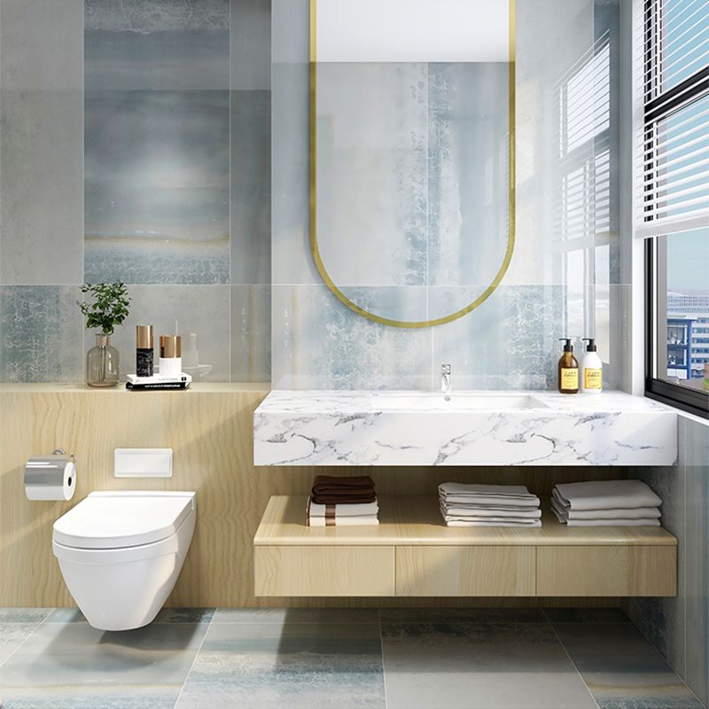 Rectangular Singular Tile Modern Mirrored Floor and Wall Tile Clearhalo 'Floor Tiles & Wall Tiles' 'floor_tiles_wall_tiles' 'Flooring 'Home Improvement' 'home_improvement' 'home_improvement_floor_tiles_wall_tiles' Walls and Ceiling' 1200x1200_9741a785-2495-42fc-a8b2-5aa52ccfd2a8