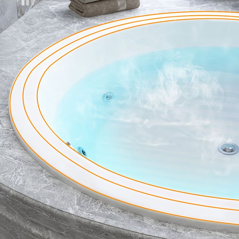 Modern Drop-in Bath Tub Round Acrylic Bathtub for Home and Hotel Clearhalo 'Bathroom Remodel & Bathroom Fixtures' 'Bathtubs' 'Home Improvement' 'home_improvement' 'home_improvement_bathtubs' 'Showers & Bathtubs' 1200x1200_977e4ee6-1bd6-4c53-b8cb-ddb220cbf473