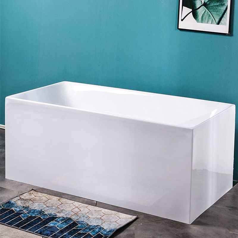 Soaking Freestanding Bath Tub Modern Style Acrylic Bathroom Bathtub Clearhalo 'Bathroom Remodel & Bathroom Fixtures' 'Bathtubs' 'Home Improvement' 'home_improvement' 'home_improvement_bathtubs' 'Showers & Bathtubs' 1200x1200_978c304b-30db-438a-a125-9e7654c82a51