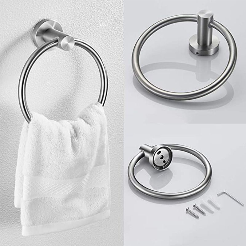 Traditional Bathroom Hardware Accessory Kit Towel Ring/Robe Hooks/ Towel Bar Clearhalo 'Bathroom Hardware Sets' 'Bathroom Hardware' 'Bathroom Remodel & Bathroom Fixtures' 'bathroom_hardware_sets' 'Home Improvement' 'home_improvement' 'home_improvement_bathroom_hardware_sets' 1200x1200_97924110-7876-45fc-943b-a44b1fbde6ed