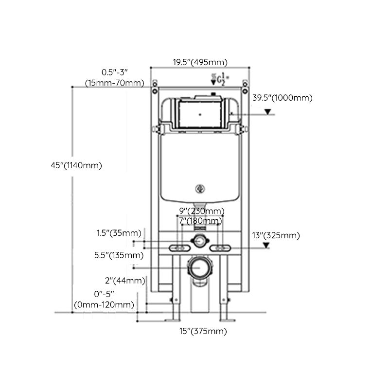 Modern White Siphon Jet Flush Toilet One-Piece Wall-mount Toilet for Bathroom Clearhalo 'Bathroom Remodel & Bathroom Fixtures' 'Home Improvement' 'home_improvement' 'home_improvement_toilets' 'Toilets & Bidets' 'Toilets' 1200x1200_97c3619c-bf60-4b5b-9dbd-d617fa7578b4