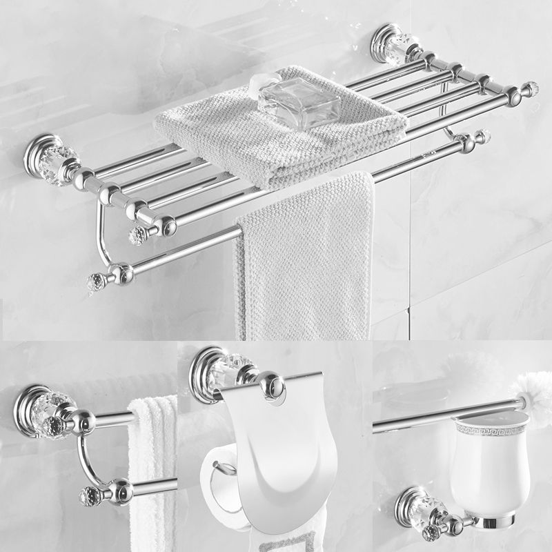 Modern Bathroom Accessories Hardware Set Silver Accessories Hardware Set Clearhalo 'Bathroom Hardware Sets' 'Bathroom Hardware' 'Bathroom Remodel & Bathroom Fixtures' 'bathroom_hardware_sets' 'Home Improvement' 'home_improvement' 'home_improvement_bathroom_hardware_sets' 1200x1200_97ce25af-faee-4f4c-a6f4-d1981b2d57e5