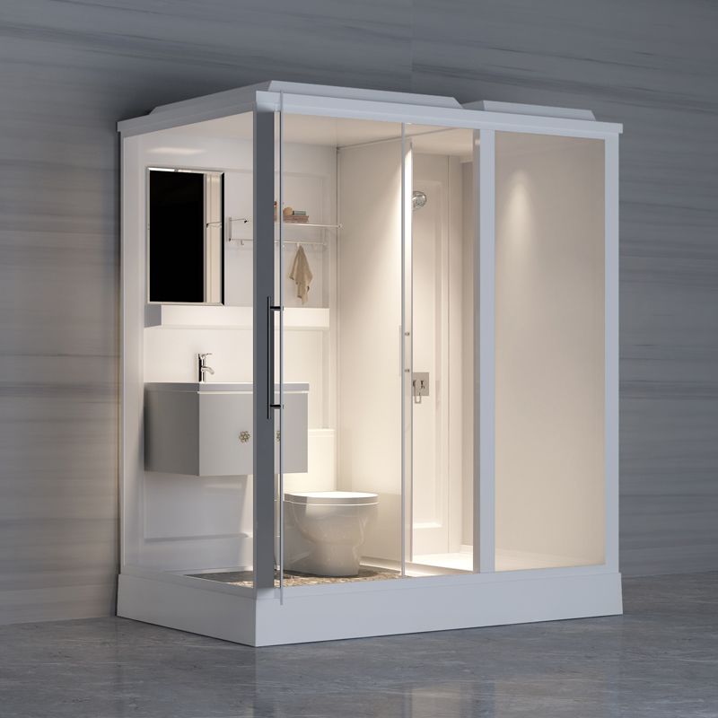 Modern Framed Shower Stall Clear Tempered Shower Stall for Bathroom Clearhalo 'Bathroom Remodel & Bathroom Fixtures' 'Home Improvement' 'home_improvement' 'home_improvement_shower_stalls_enclosures' 'Shower Stalls & Enclosures' 'shower_stalls_enclosures' 'Showers & Bathtubs' 1200x1200_97cfd111-917e-4617-aa03-d071d6051efe