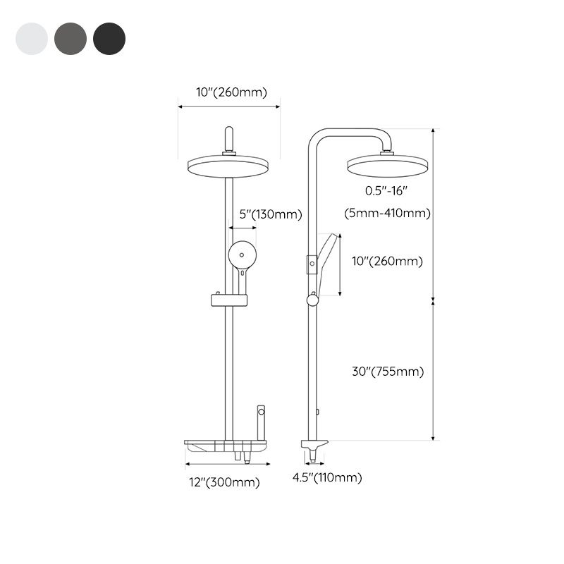 Modern Thermostatic Shower Combo Slide Bar Valve Included Shower System Clearhalo 'Bathroom Remodel & Bathroom Fixtures' 'Home Improvement' 'home_improvement' 'home_improvement_shower_faucets' 'Shower Faucets & Systems' 'shower_faucets' 'Showers & Bathtubs Plumbing' 'Showers & Bathtubs' 1200x1200_97dd4864-2bac-4d4b-808d-71ded4bf1db3