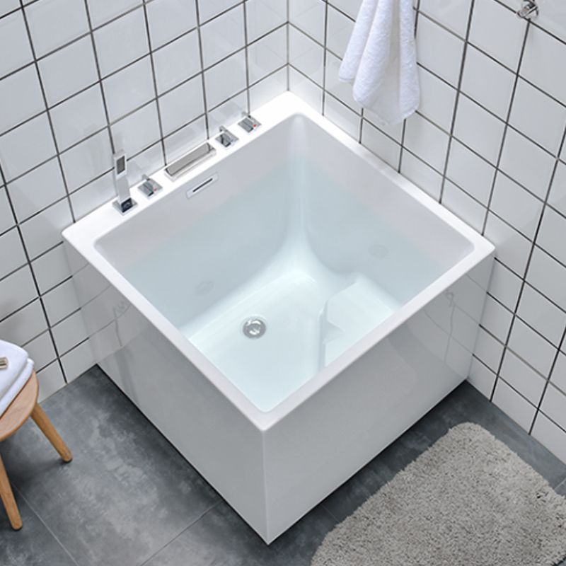 Back to Wall Rectangular Bath Antique Finish Soaking Modern Bath Tub Clearhalo 'Bathroom Remodel & Bathroom Fixtures' 'Bathtubs' 'Home Improvement' 'home_improvement' 'home_improvement_bathtubs' 'Showers & Bathtubs' 1200x1200_97edd171-9741-41ef-864a-a10d2c0b0944