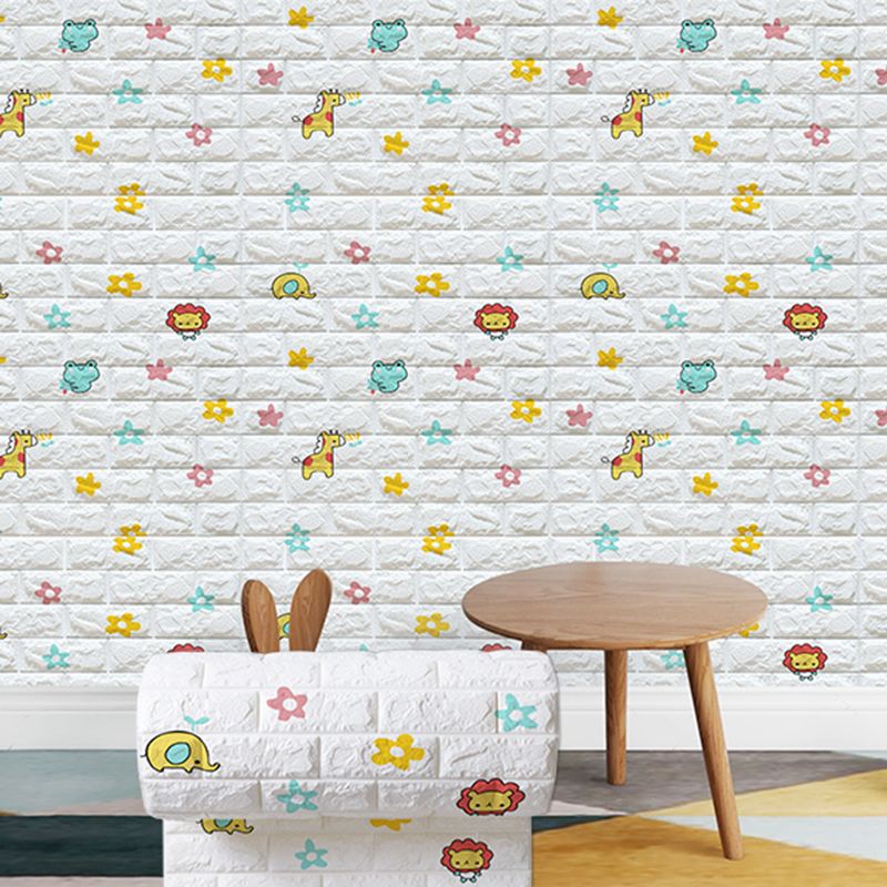 Modern Cartoon Wall Paneling Peel and Stick Wall Ceiling for Bedroom Clearhalo 'Flooring 'Home Improvement' 'home_improvement' 'home_improvement_wall_paneling' 'Wall Paneling' 'wall_paneling' 'Walls & Ceilings' Walls and Ceiling' 1200x1200_97fbdc76-6982-421c-b746-fb3b299e9149