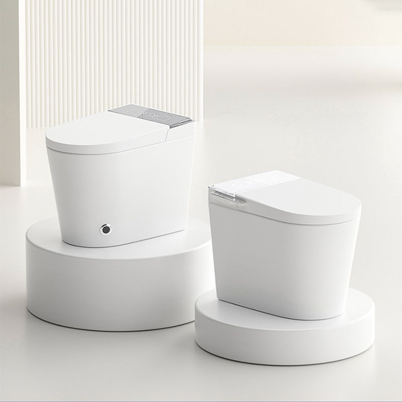 Contemporary Floor Standing Bidet Foot Sensor White Ceramic Elongated Heated Seat Clearhalo 'Bathroom Remodel & Bathroom Fixtures' 'Bidets' 'Home Improvement' 'home_improvement' 'home_improvement_bidets' 'Toilets & Bidets' 1200x1200_9812a5a7-ddea-4f7d-9f0a-1311eed90cc6