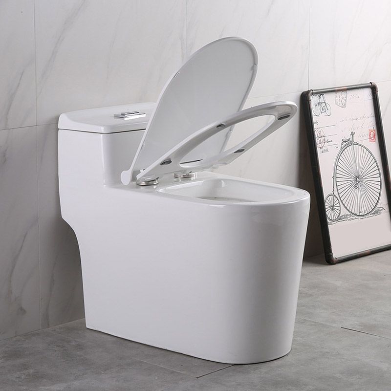 Modern White Flush Toilet Floor Mounted Toilet Bowl with Slow Close Seat for Washroom Clearhalo 'Bathroom Remodel & Bathroom Fixtures' 'Home Improvement' 'home_improvement' 'home_improvement_toilets' 'Toilets & Bidets' 'Toilets' 1200x1200_98204954-37e3-4c76-a001-907df2f2c024