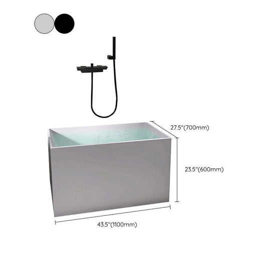 Modern Corner White Acrylic Bathtub Rectangle with Drain Bath Tub for Bathroom Clearhalo 'Bathroom Remodel & Bathroom Fixtures' 'Bathtubs' 'Home Improvement' 'home_improvement' 'home_improvement_bathtubs' 'Showers & Bathtubs' 1200x1200_9820f04a-b97e-4374-9b61-7edc496a76bf