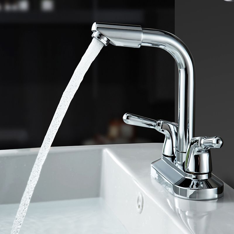 2 Handle Modern Vessel Sink Faucet Swivel Spout Bathroom Faucet Clearhalo 'Bathroom Remodel & Bathroom Fixtures' 'Bathroom Sink Faucets' 'Bathroom Sinks & Faucet Components' 'bathroom_sink_faucets' 'Home Improvement' 'home_improvement' 'home_improvement_bathroom_sink_faucets' 1200x1200_98b93b05-caa8-4ab9-9faa-053f600d0b7d