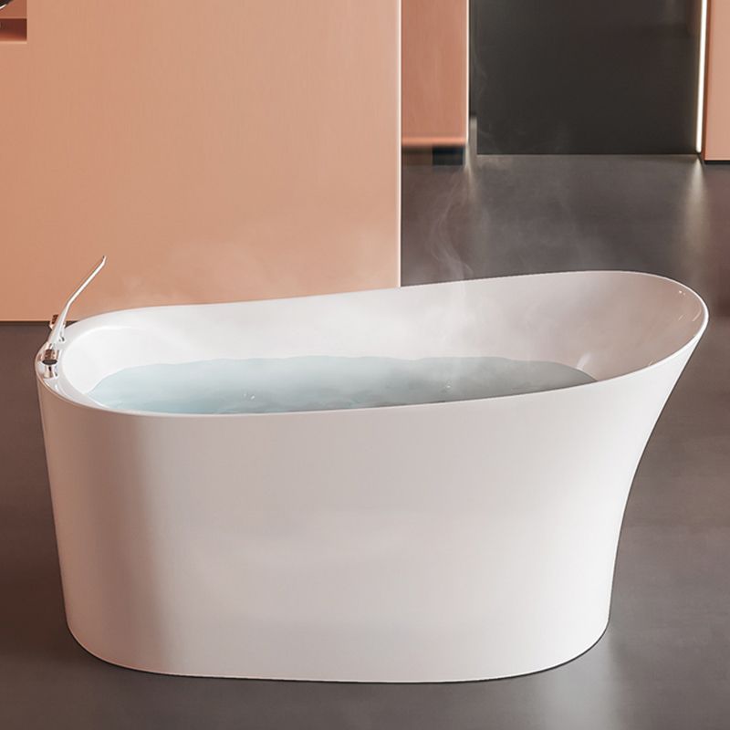 Back to Wall Bathtub Antique Finish Soaking Acrylic Bath Tub Clearhalo 'Bathroom Remodel & Bathroom Fixtures' 'Bathtubs' 'Home Improvement' 'home_improvement' 'home_improvement_bathtubs' 'Showers & Bathtubs' 1200x1200_98cbf409-524f-49b7-987a-73728517ca7e