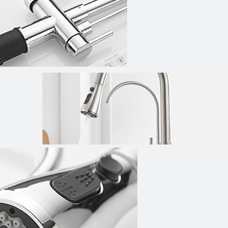Modern 2-Handle Kitchen Faucet with Sprayer and Water Dispenser Bar Faucet Clearhalo 'Home Improvement' 'home_improvement' 'home_improvement_kitchen_faucets' 'Kitchen Faucets' 'Kitchen Remodel & Kitchen Fixtures' 'Kitchen Sinks & Faucet Components' 'kitchen_faucets' 1200x1200_98ddcb98-b614-4cdb-b73f-4088fcbef27d