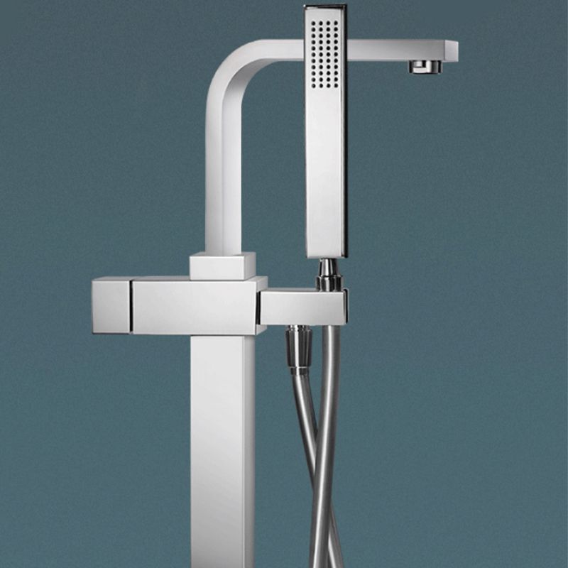 Modern Freestanding Tub Filler Trim Copper Freestanding Tub Fillers Clearhalo 'Bathroom Remodel & Bathroom Fixtures' 'Bathtub Faucets' 'bathtub_faucets' 'Home Improvement' 'home_improvement' 'home_improvement_bathtub_faucets' 1200x1200_99743d58-7203-4e1f-9410-194fd928141b