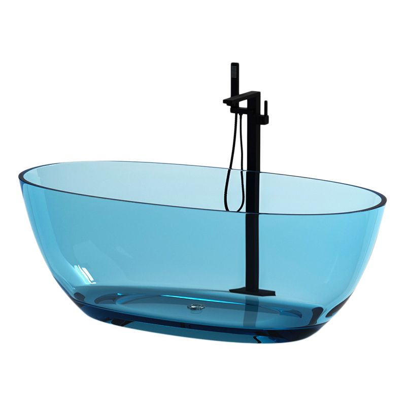 Flat Bottom Soaking Bathtub Antique Finish Modern Oval Bath Tub Clearhalo 'Bathroom Remodel & Bathroom Fixtures' 'Bathtubs' 'Home Improvement' 'home_improvement' 'home_improvement_bathtubs' 'Showers & Bathtubs' 1200x1200_999eda67-857e-4152-862c-1ac69849e15a