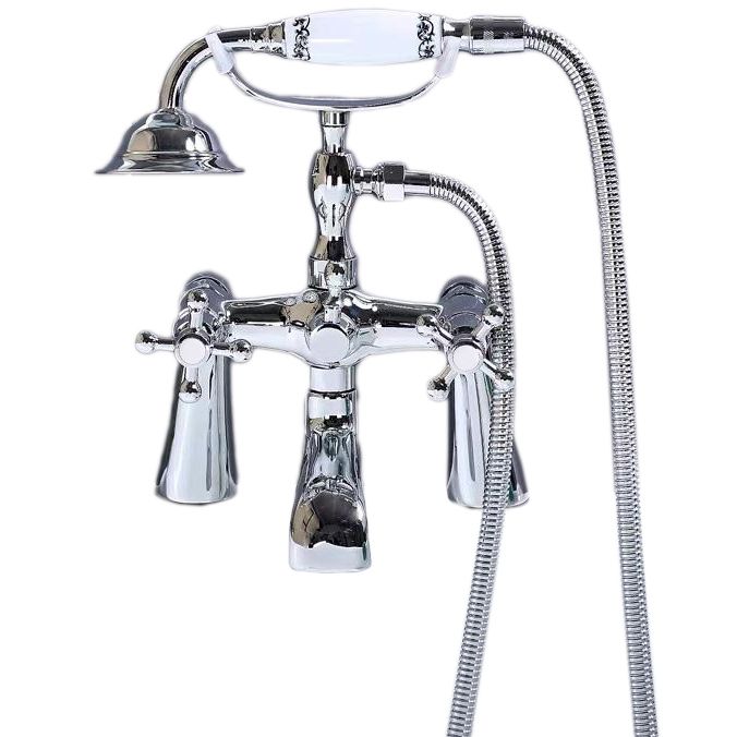 Traditional Floor Mounted Copper Freestanding Tub Filler Spray Gun Tub Filler Trim Clearhalo 'Bathroom Remodel & Bathroom Fixtures' 'Bathtub Faucets' 'bathtub_faucets' 'Home Improvement' 'home_improvement' 'home_improvement_bathtub_faucets' 1200x1200_99a6c7d8-1dea-483f-928f-6688a9001615