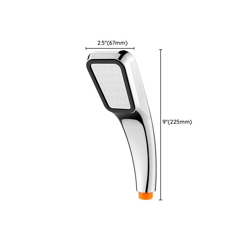 Traditional Hand Shower Metal Handheld Shower Head with Square Shape Clearhalo 'Bathroom Remodel & Bathroom Fixtures' 'Home Improvement' 'home_improvement' 'home_improvement_shower_heads' 'Shower Heads' 'shower_heads' 'Showers & Bathtubs Plumbing' 'Showers & Bathtubs' 1200x1200_99b78ae7-ae59-466c-95e1-55bdb4495136