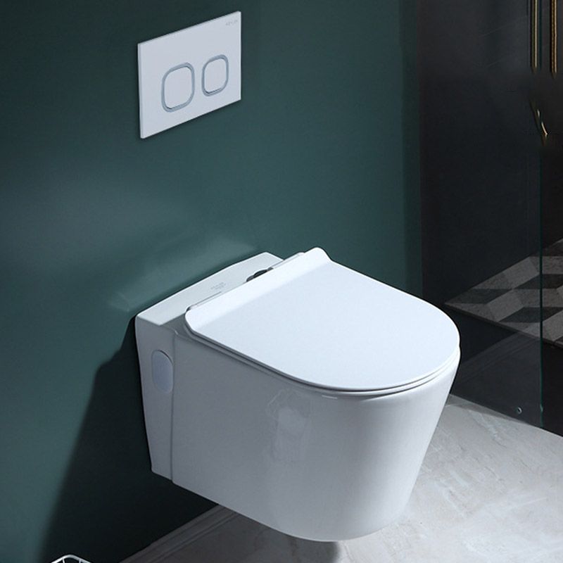 Modern Concealed Tank Toilet Skirted Ceramic Wall Hung Flush Toilet with Seat Clearhalo 'Bathroom Remodel & Bathroom Fixtures' 'Home Improvement' 'home_improvement' 'home_improvement_toilets' 'Toilets & Bidets' 'Toilets' 1200x1200_99cac519-94ce-4bfb-a329-f4d829712c20