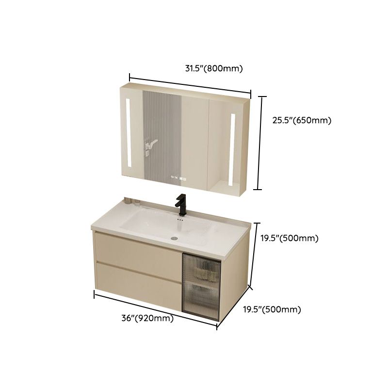 Modern Bathroom Sink Vanity Ceramic Top Wall Mount with Soft Close Door Clearhalo 'Bathroom Remodel & Bathroom Fixtures' 'Bathroom Vanities' 'bathroom_vanities' 'Home Improvement' 'home_improvement' 'home_improvement_bathroom_vanities' 1200x1200_99e6f2e1-df0a-48dc-b94a-c23c7dd203d0